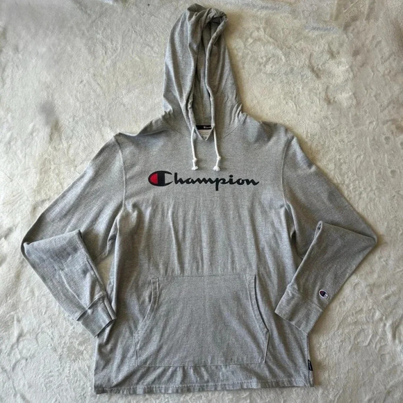 Champion Gray Hooded Sweater - Picture 1 of 8